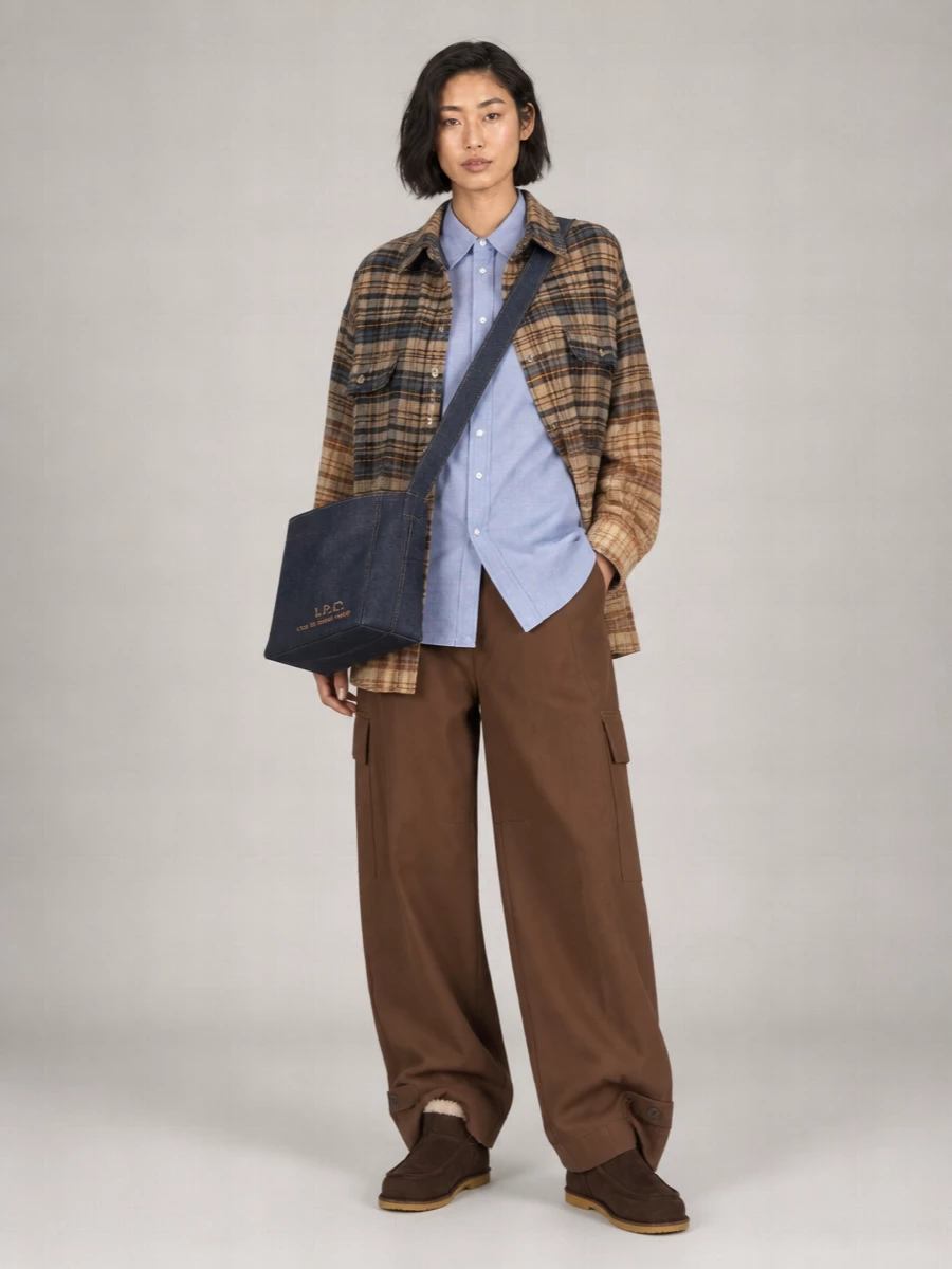 R13 Checked Oversized Cotton Shirt