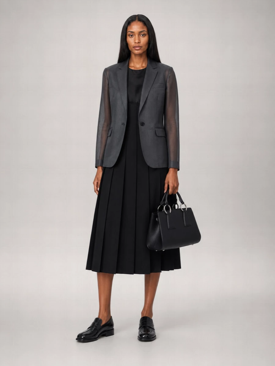 Comme Des Garçons Georgette Classic Blazer Jacket