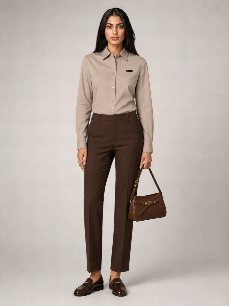 Miu Miu Leather Penny Loafers