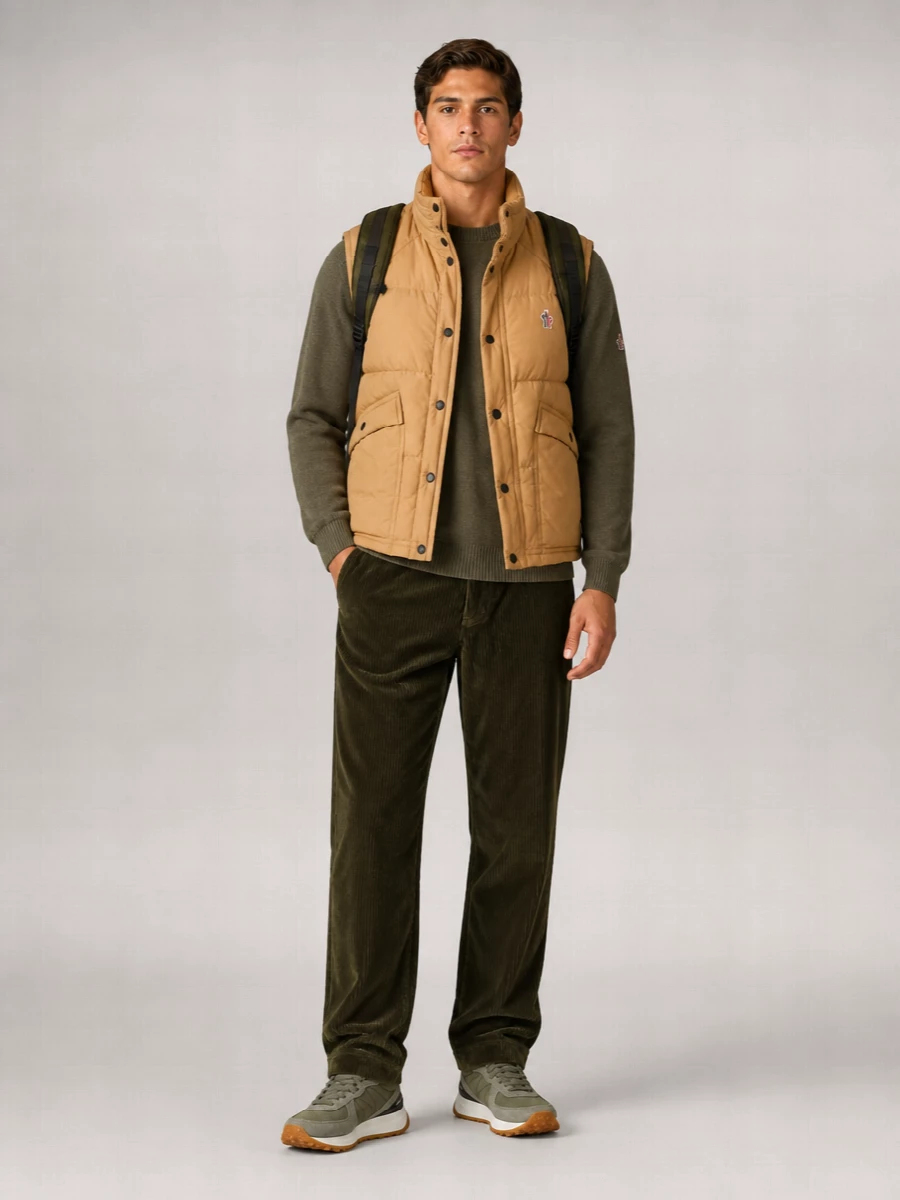 Moncler Grenoble feather-padded loose-fit vest