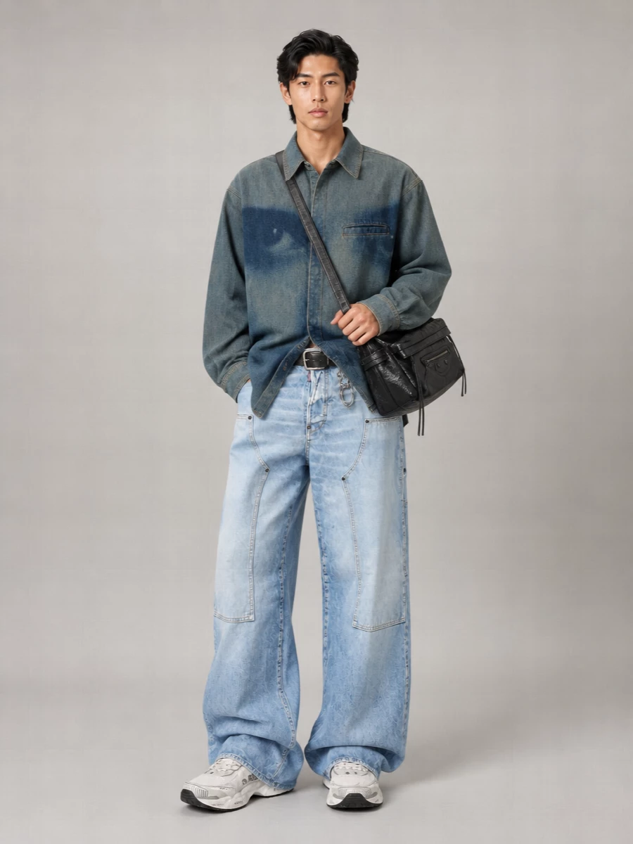 Balenciaga Lamb Leather Shoulder Bag