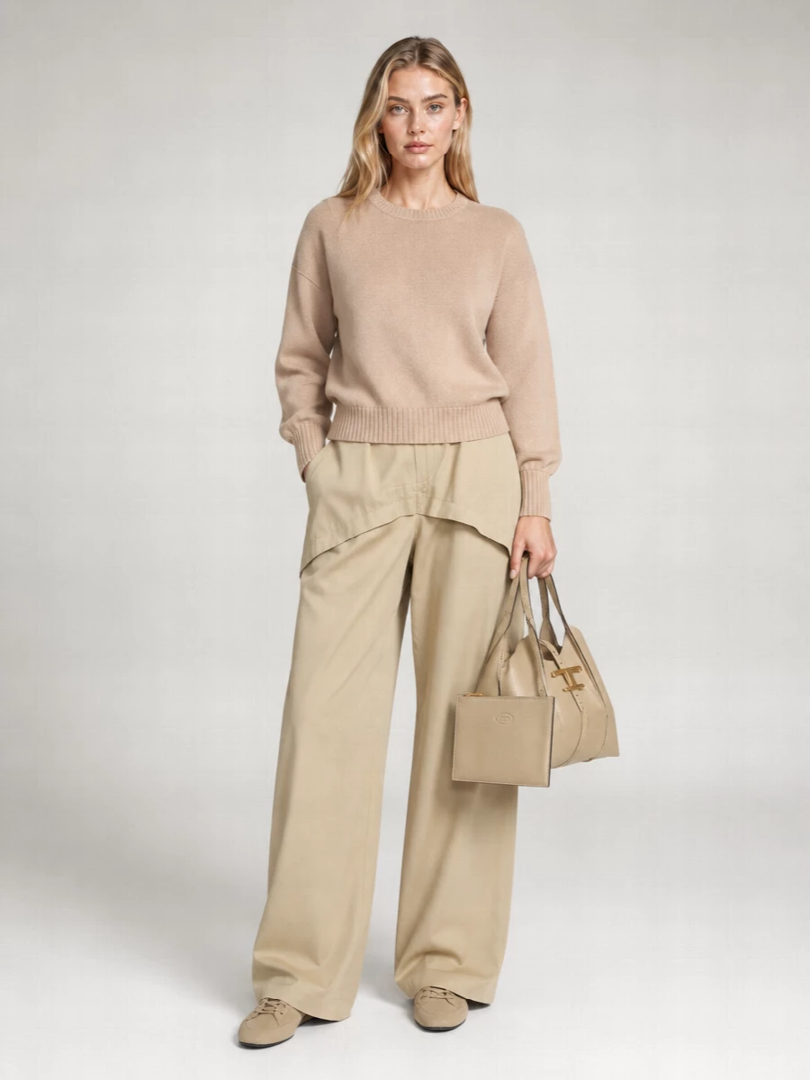 Tod's T Timeless Mini Leather Bucket Bag