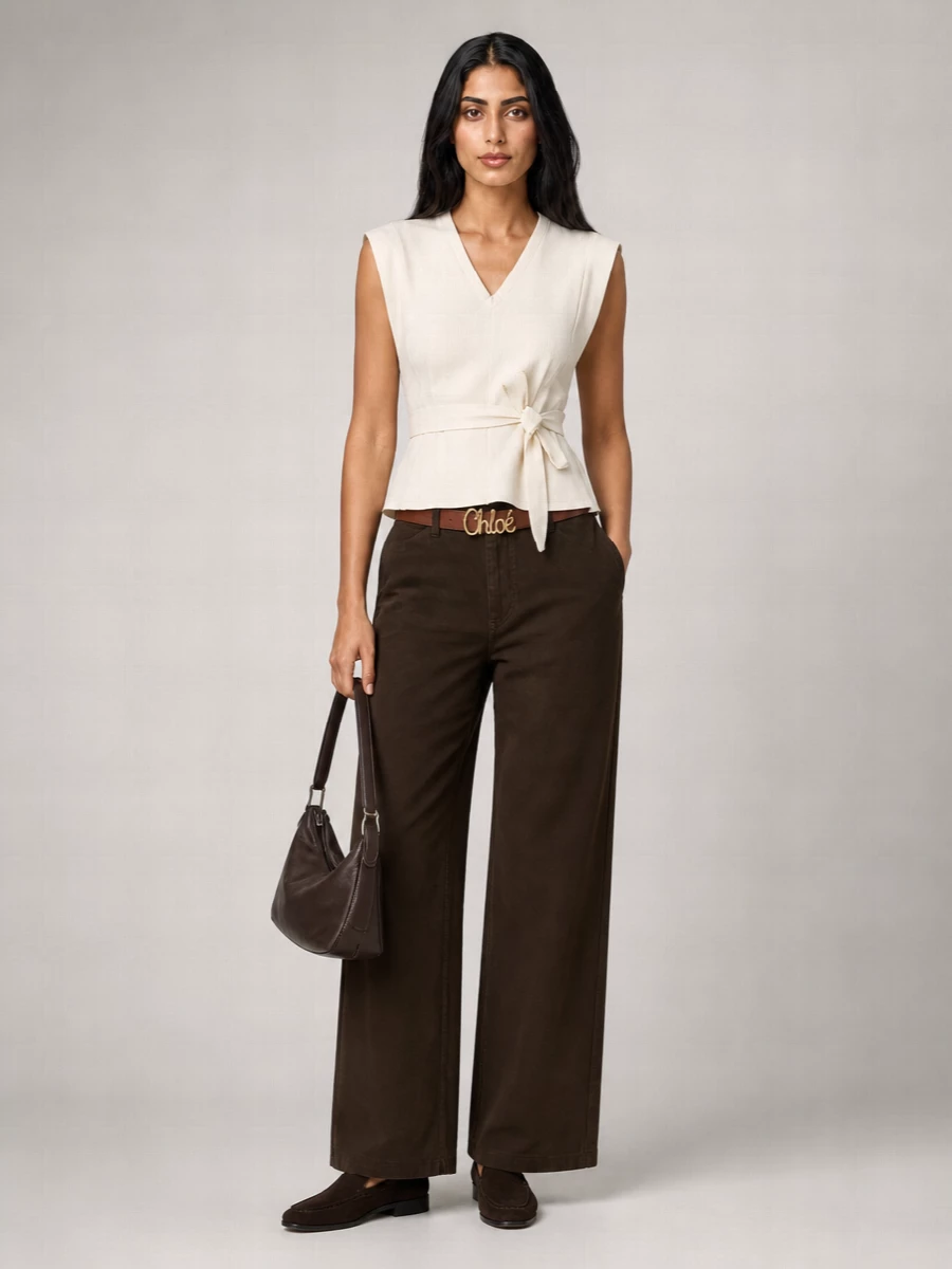 Lemaire Denim Wide-Leg Trousers