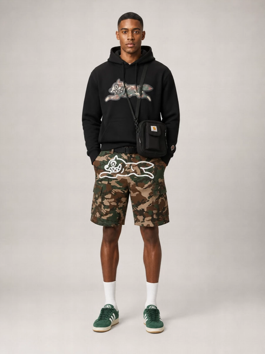 Icecream Cotton Cargo Shorts
