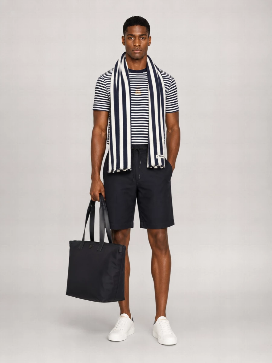 Woolrich Striped Cotton Crewneck T-Shirt