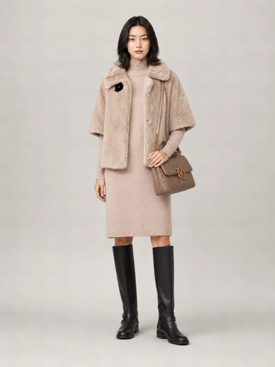 Pinko faux fur jacket