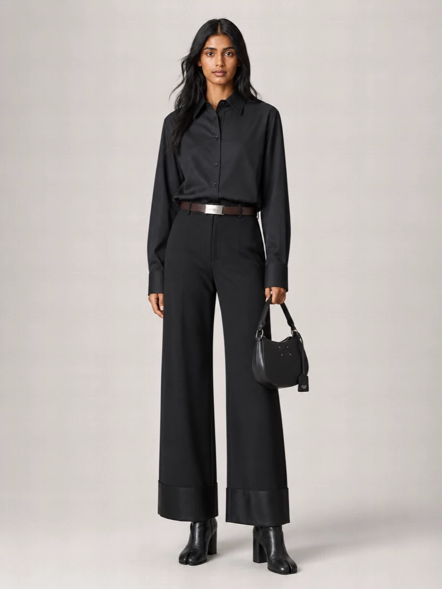 Mm6 Maison Margiela Wide-Leg Trousers