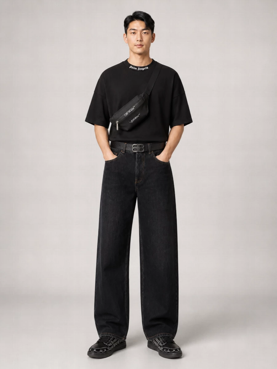 Palm Angels wide-leg jeans