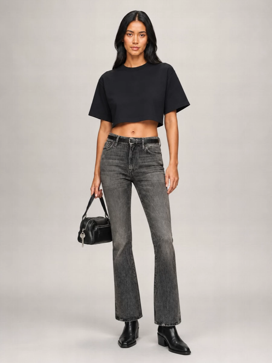 Acne Studios Denim Regular-Fit Flared Jeans