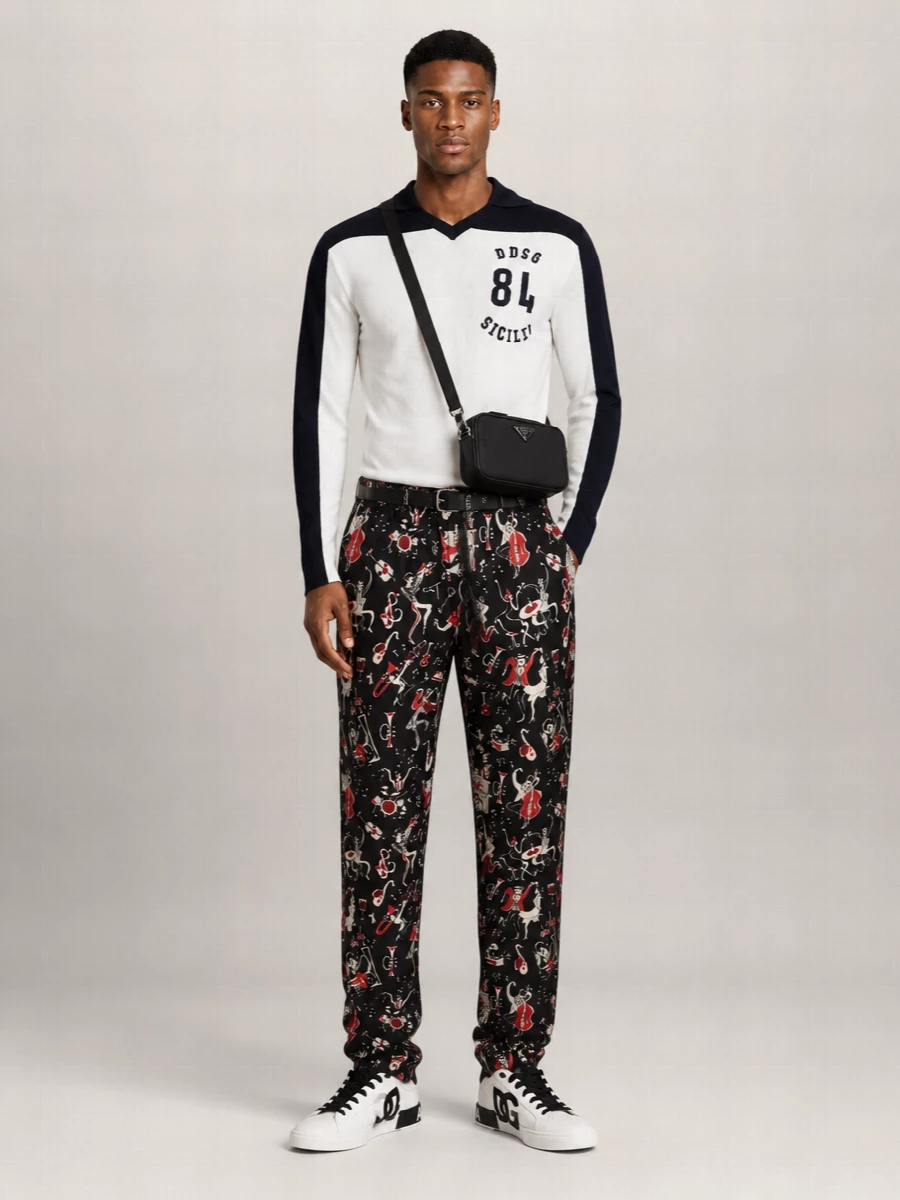 Dolce&Gabbana Wool Henley Sweater