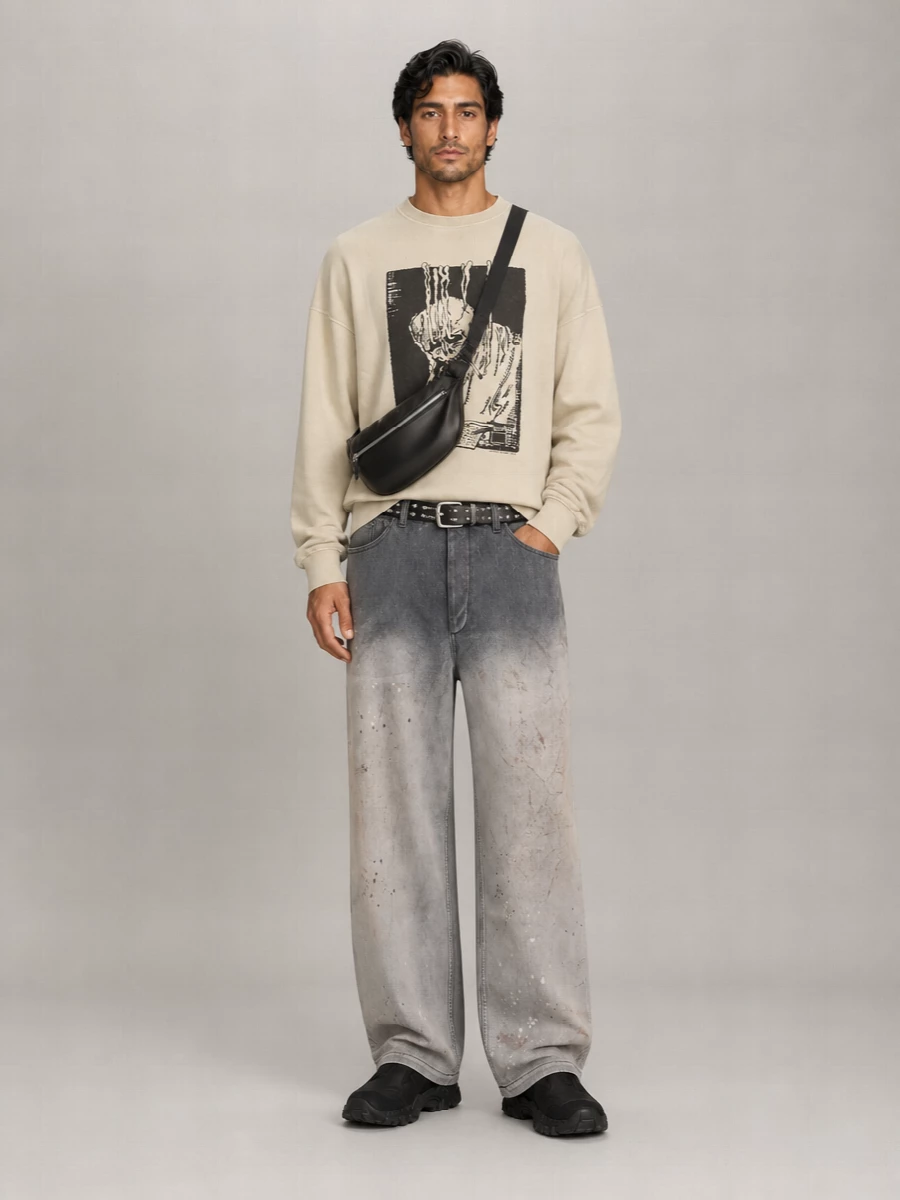 Our Legacy Rig Chino Wide-Leg Casual Pants