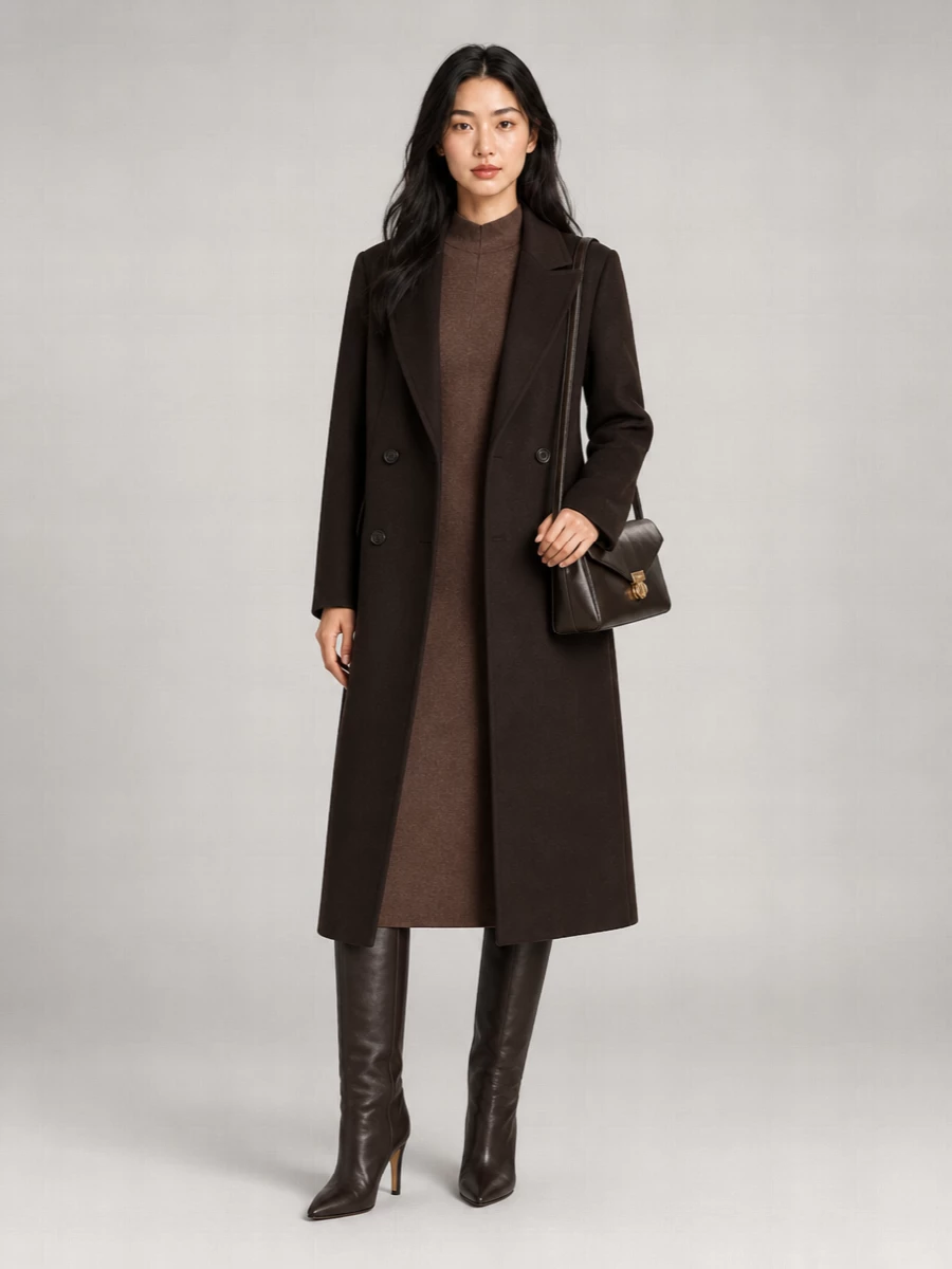 Max Mara camel hair double breasted coat