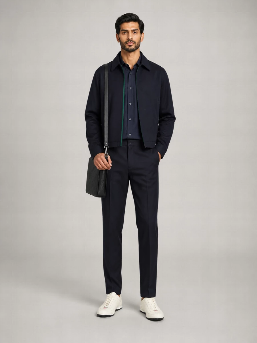 Gucci Cotton Embossed Logo Lightweight Jacket