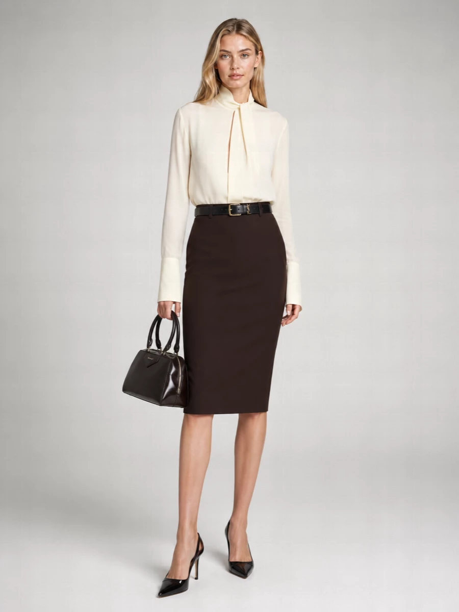 Tom Ford Acetate-Blend Pencil Skirt
