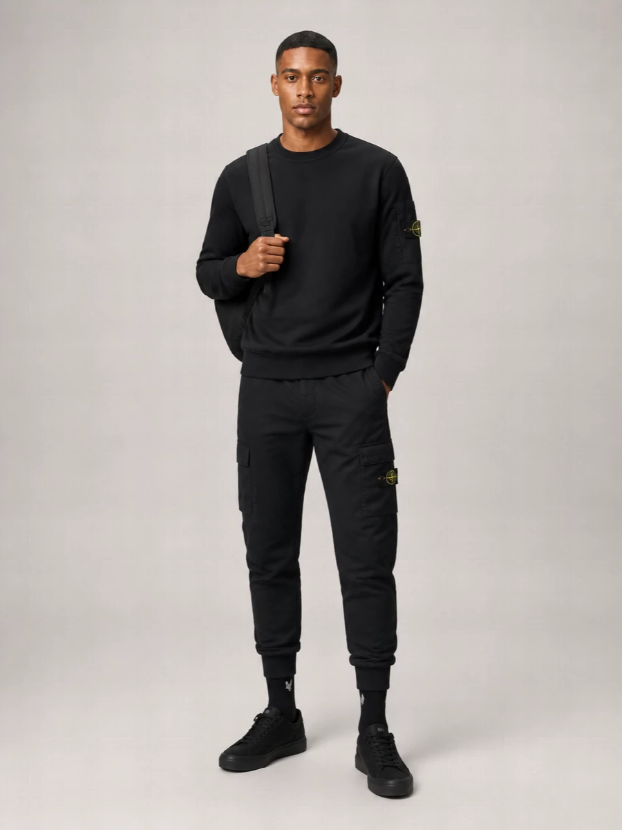 Stone Island Cotton Regular-Fit Crewneck Sweatshirt