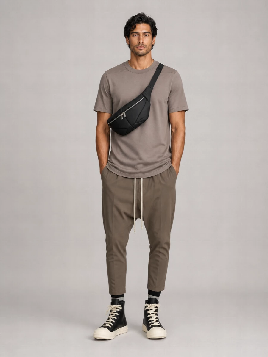 Rick Owens Long Drop-Crotch Trousers