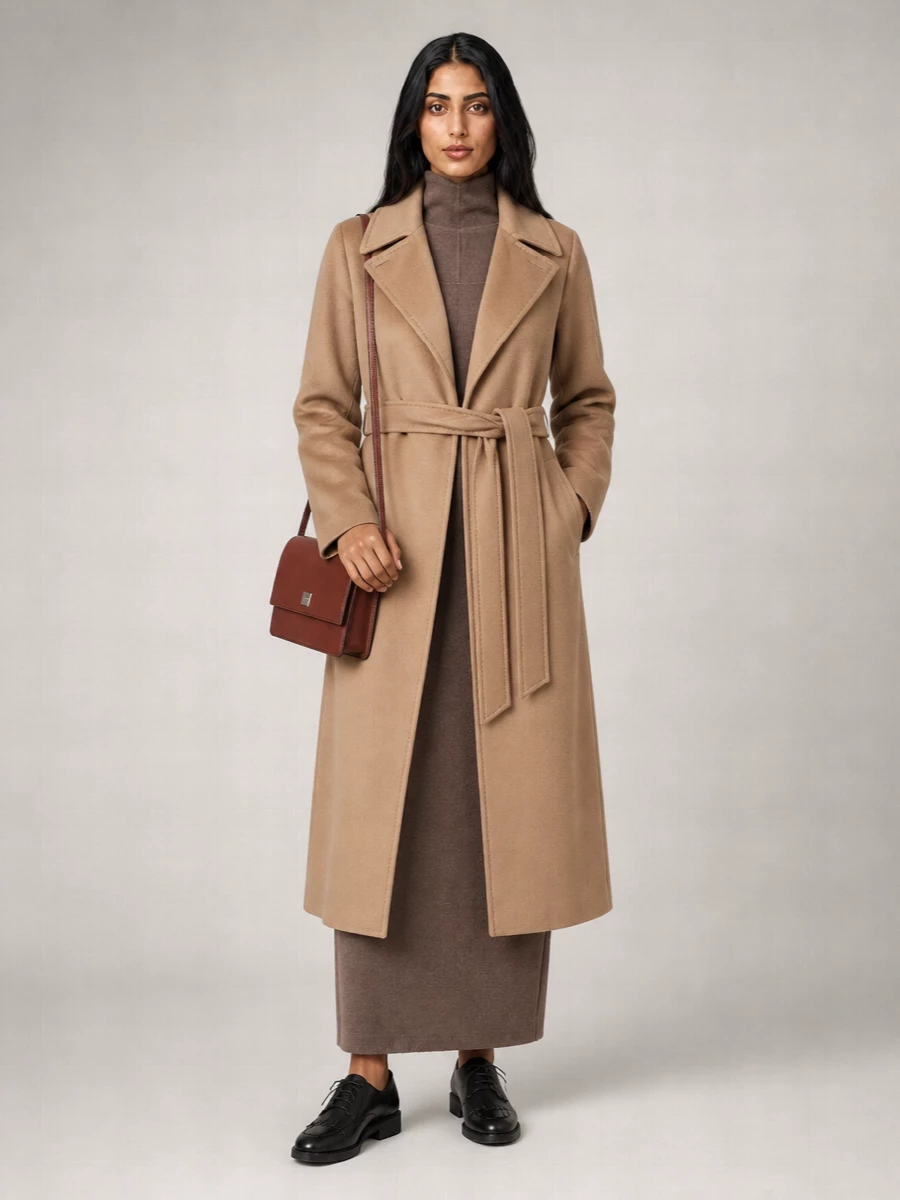 Max Mara wool belted coat