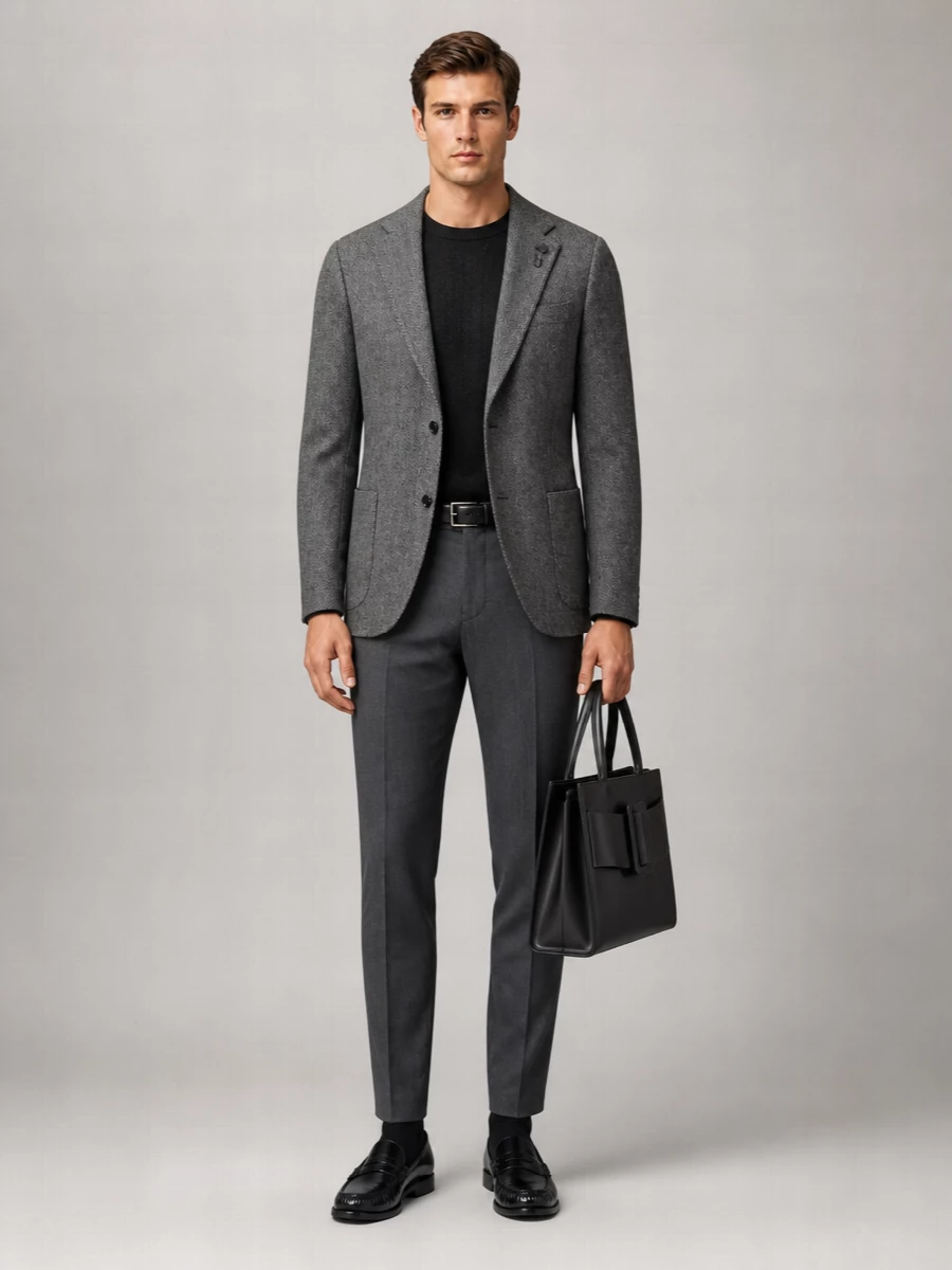 Lardini Wool Suit Jacket