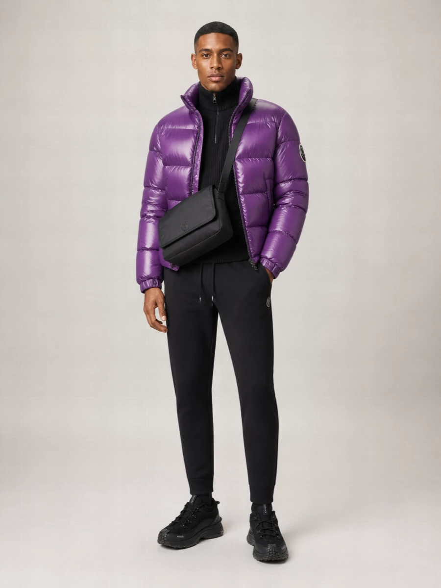 Moncler down cropped puffer jacket