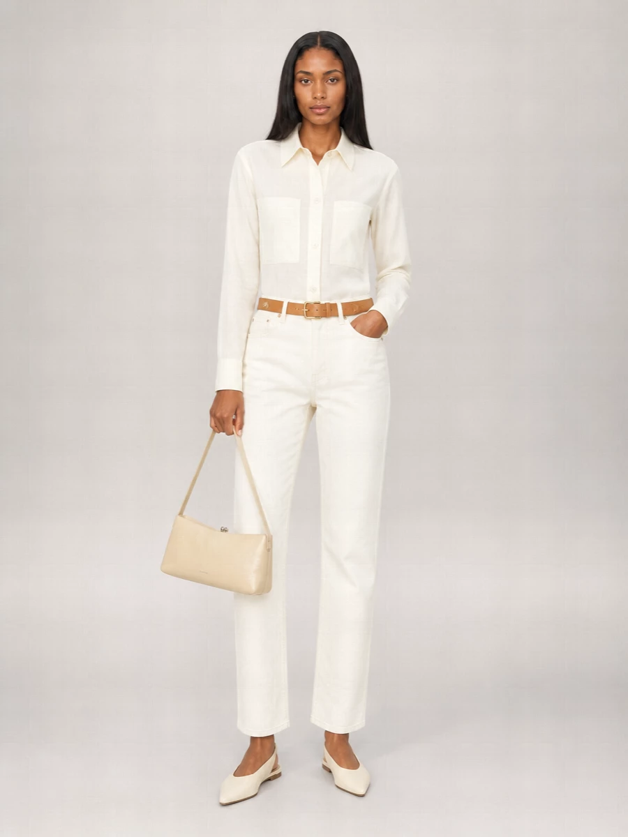 Jil Sander Denim High-Rise Straight-Leg Jeans