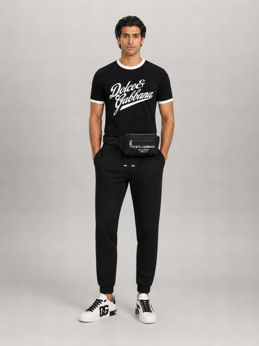 Dolce&Gabbana Leather Low-Top Sneakers
