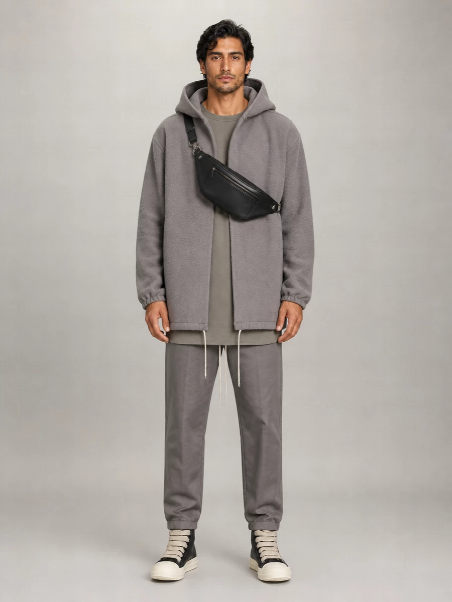 Rick Owens Cashmere Padded Coat