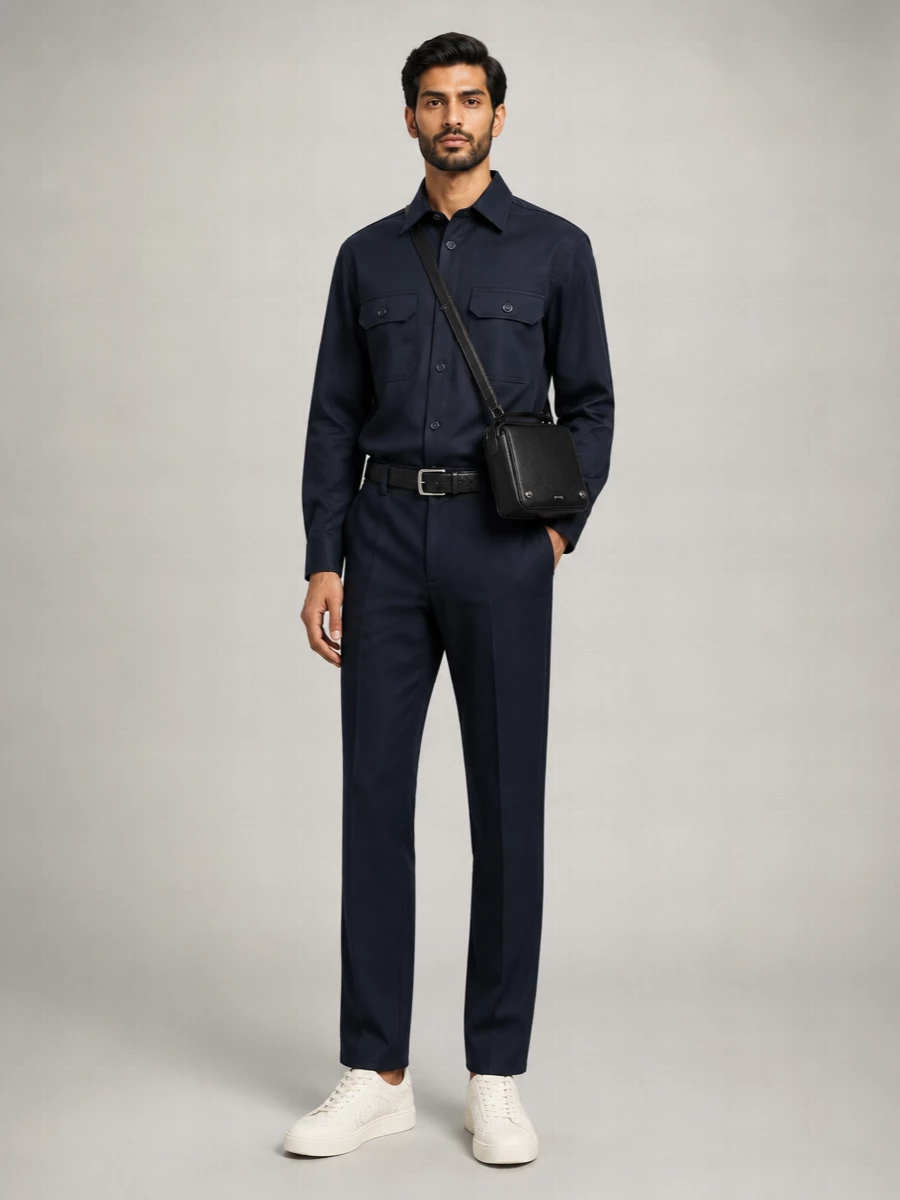 Gucci Embroidered Drawstring Straight-Leg Trousers