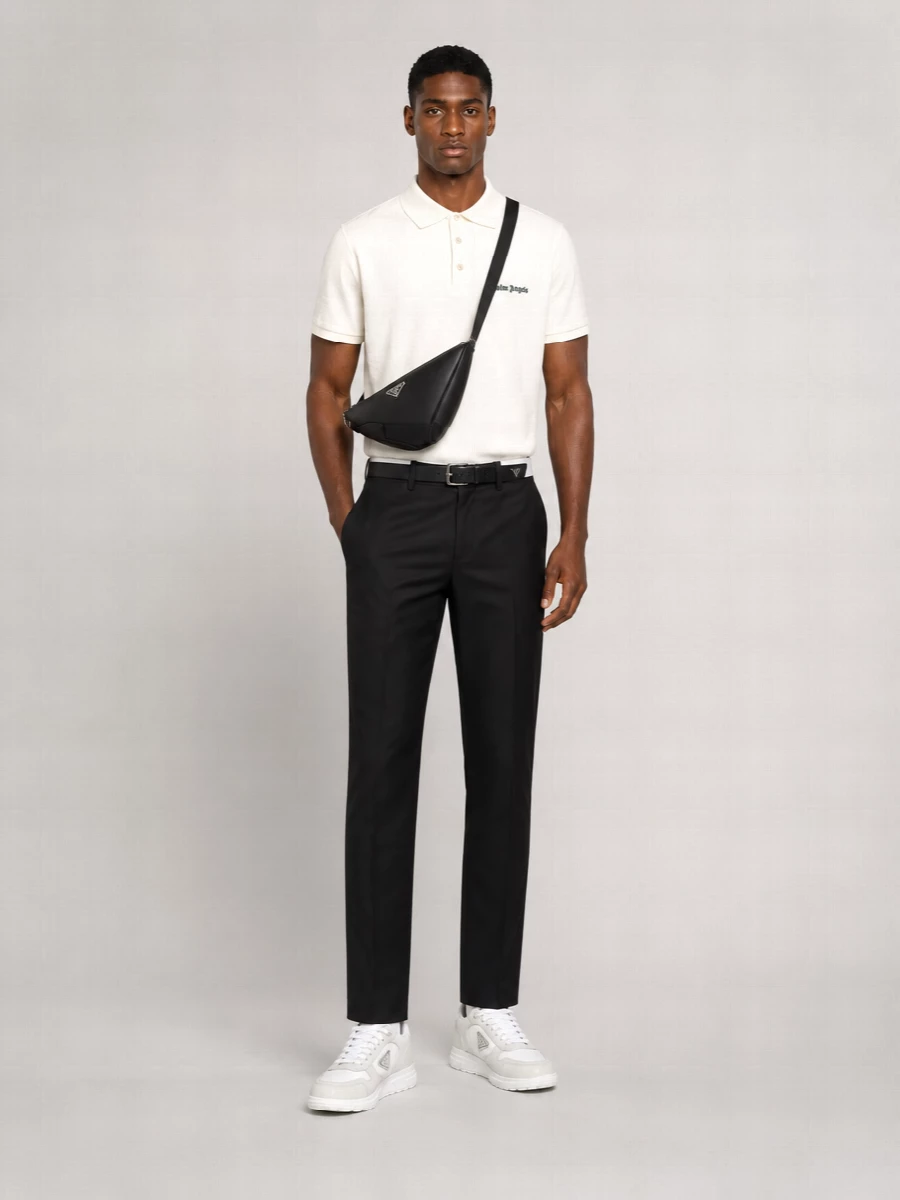 Palm Angels Piqué Polo Shirt