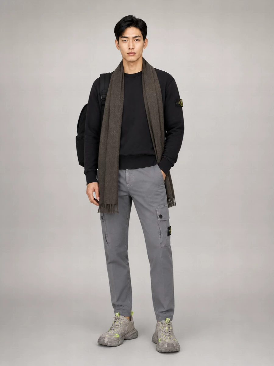 Stone Island Cotton Slim Tapered Cargo Shorts