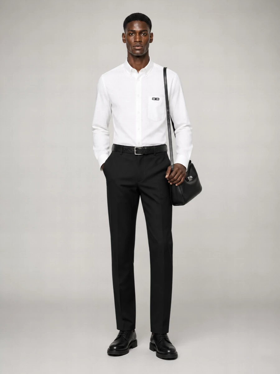 Balenciaga Oversized Asymmetric Cotton Shirt