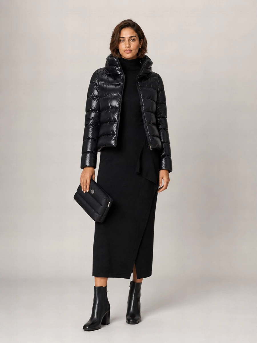 Herno Down Quilted Wide-Neck Puffer Jacket