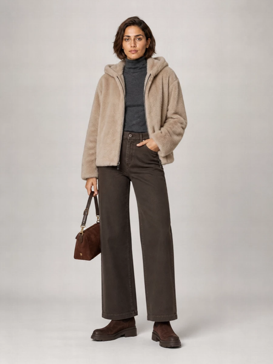 Parosh Faux Fur Coat
