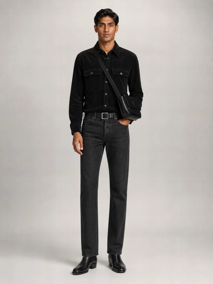 Saint Laurent Denim Relaxed Tapered Jeans