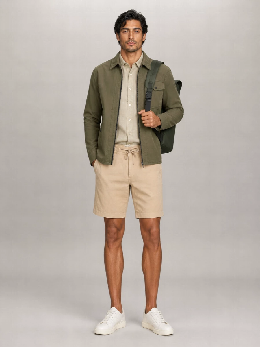 Woolrich Cotton Oversized Shirt Jacket