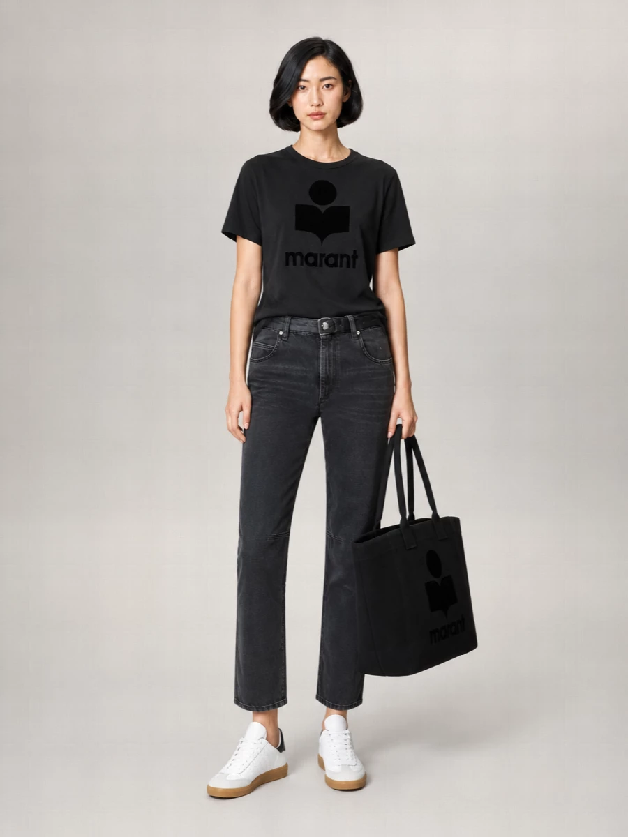 Isabel Marant Etoile Denim Straight-Leg Jeans
