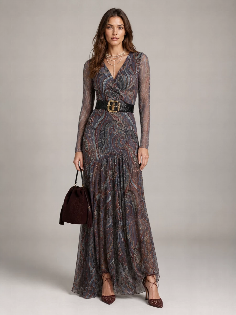 Etro Silk Maxi Dress