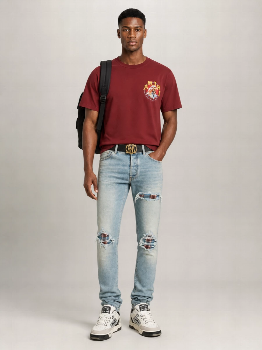 Amiri Leather Belt