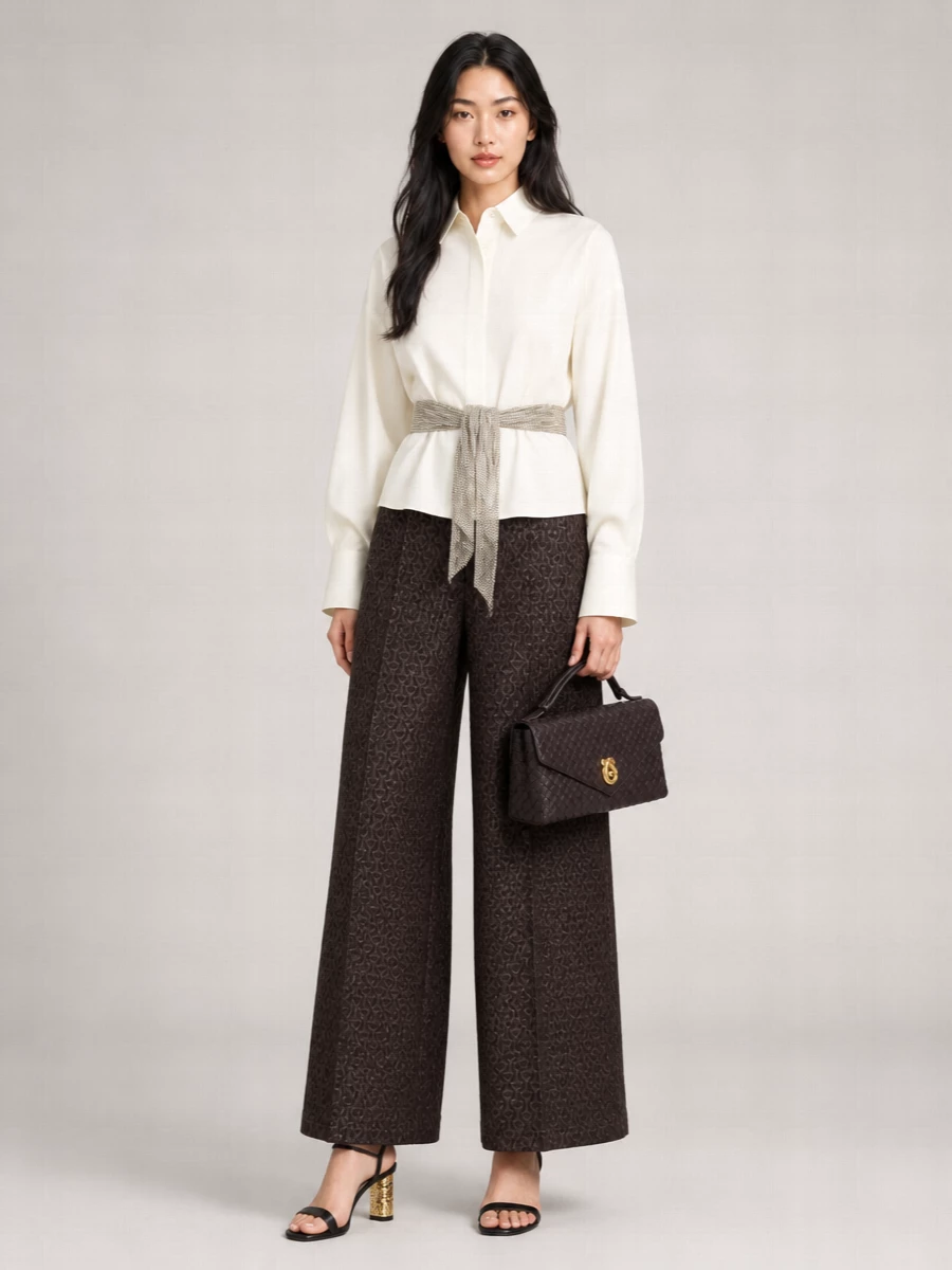 Bottega Veneta Knot Lock Lambskin Shoulder Bag