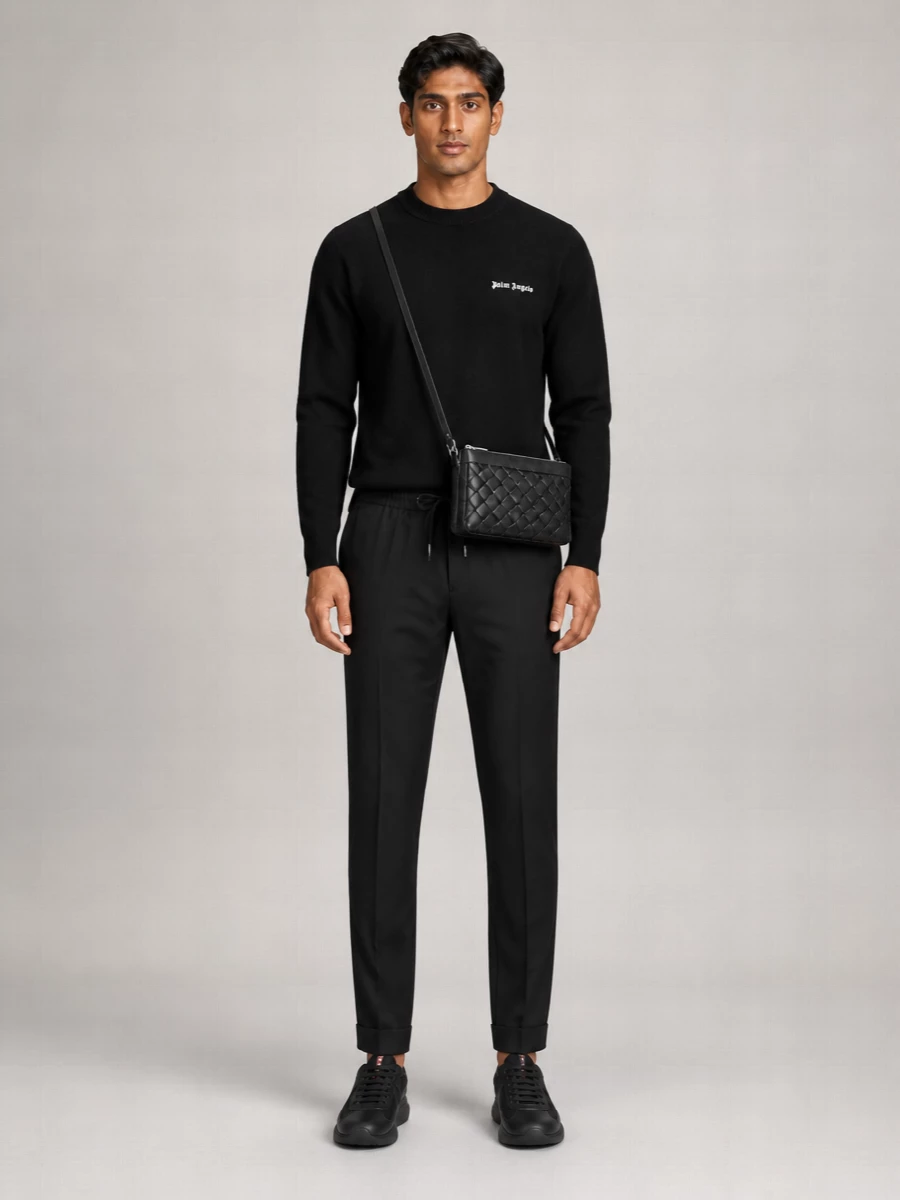 Prada Leather Low-Top Sneakers