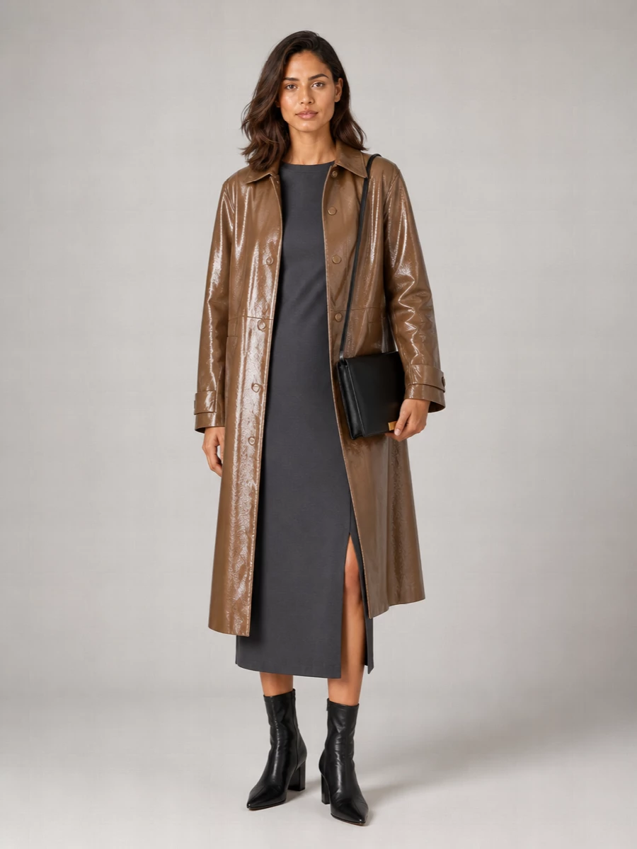 Jil Sander Leather Fitted Jacket