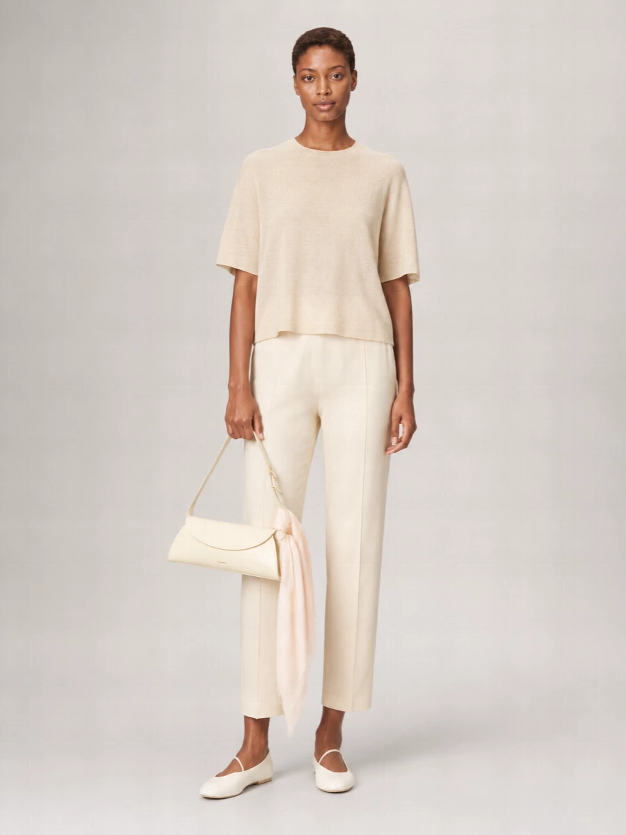 Fabiana Filippi Fine-Knit Short-Sleeve Jumper