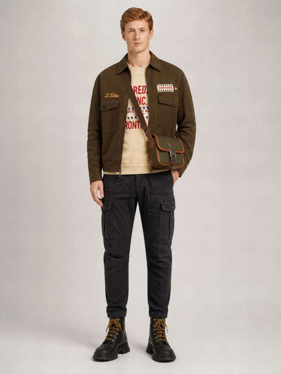 Dsquared2 Cotton Padded Lightweight Jacket
