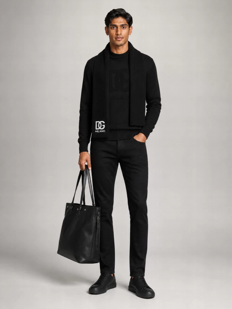 Dolce&Gabbana Virgin Wool Regular-Fit Intarsia Jumper