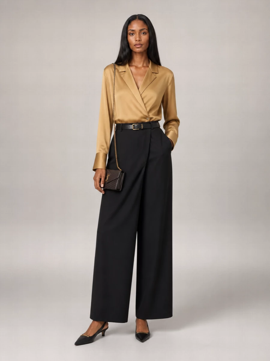 Loulou Studio Satin Blouse