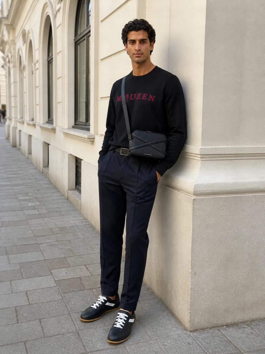 Alexander mcqueen track pants black logo sweatshirt