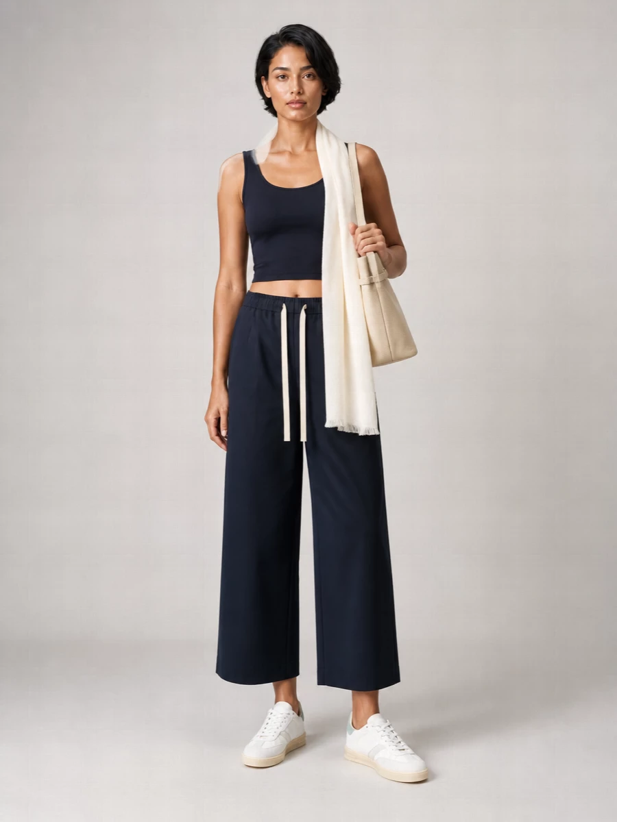 S Max Mara Cotton Silver Lounge Pants