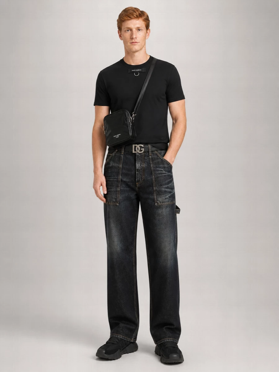 Dolce&Gabbana Leather Paneled Low-Top Sneakers