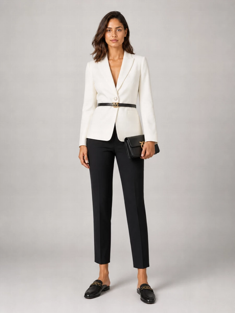 Pinko Bello Straight-Leg Tailored Trousers