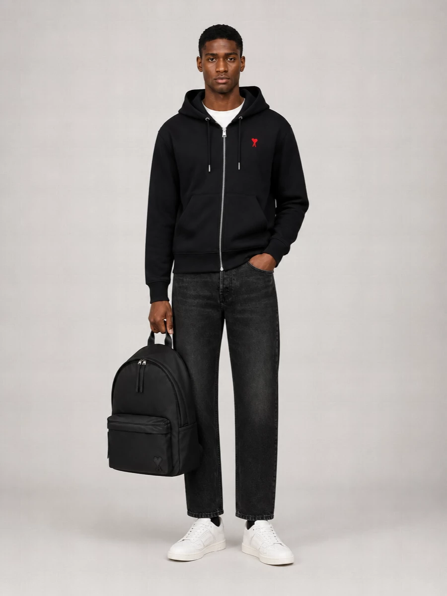 Ami Paris Logo Hoodie