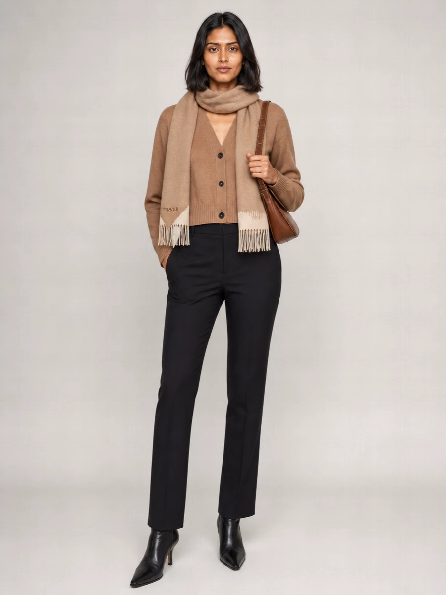 Alexander Mcqueen Cashmere Oversized V-Neck Long-Sleeve Asymmetric Ribbed Cardigan